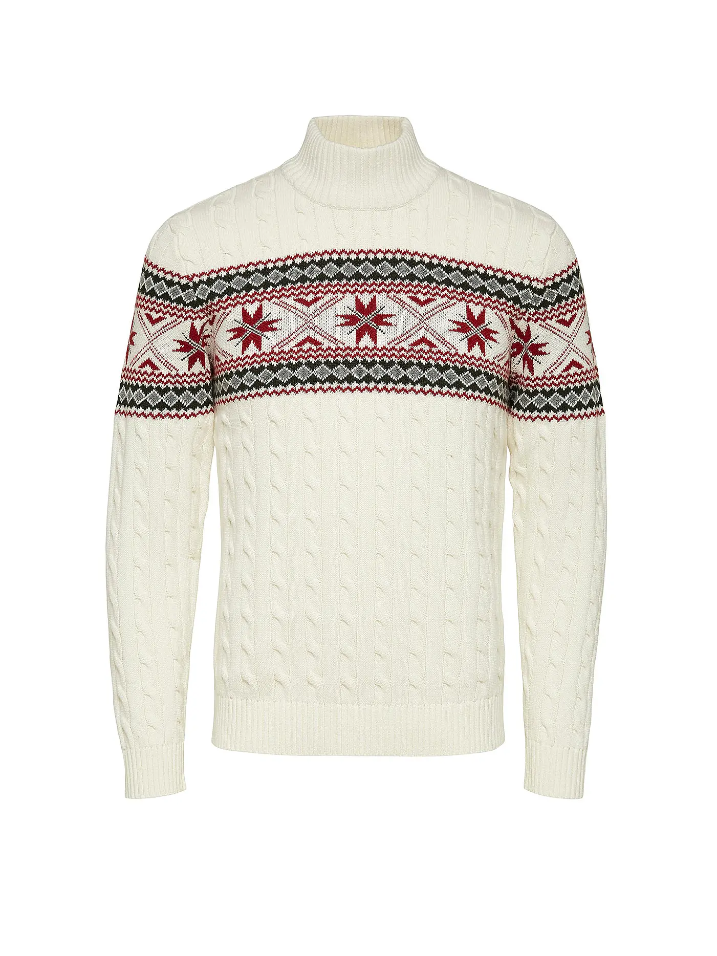 SELECTED | Rollkragenpullover SLHFLAKE | beige
